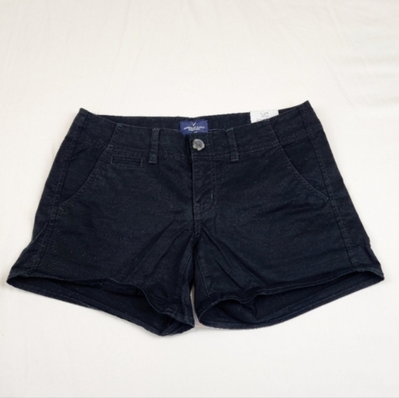 American Eagle Outfitters Black High Waist Shorts - Picture 2 of 8